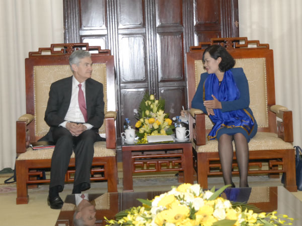 Lãnh đạo Fed trao đổi với Phó Thống đốc NHNN Nguyễn Thị Hồng