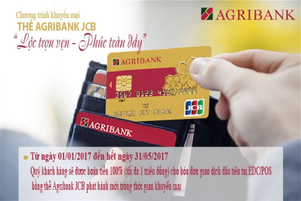 Chủ thẻ Agribank JCB nhận được nhiều ưu đãi dịp năm mới