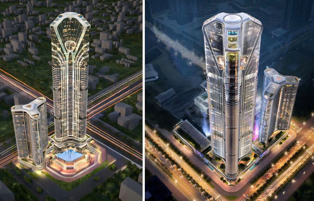 Lấy cảm hứng từ lo&agrave;i Rồng, Dragon 75 Complex sở hữu kiến tr&uacute;c đặc sắc, nổi bật