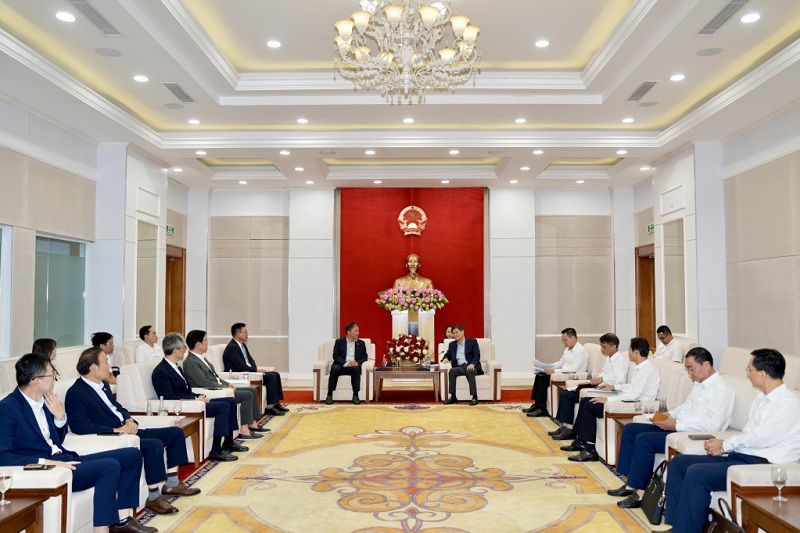 UBND tỉnh, đã tiếp xã giao Đoàn công tác của Hiệp hội doanh nghiệp Hàn Quốc tại Việt Nam (KOCHAM)