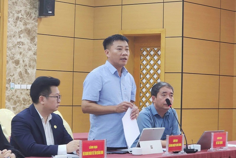 ông Ngọc Thái Hoàng, Phó Giám đốc Sở Nông nghiệp và Môi trường tỉnh Quảng Ninh chia sẻ tại buổi thông tin báo chí thường kỳ.