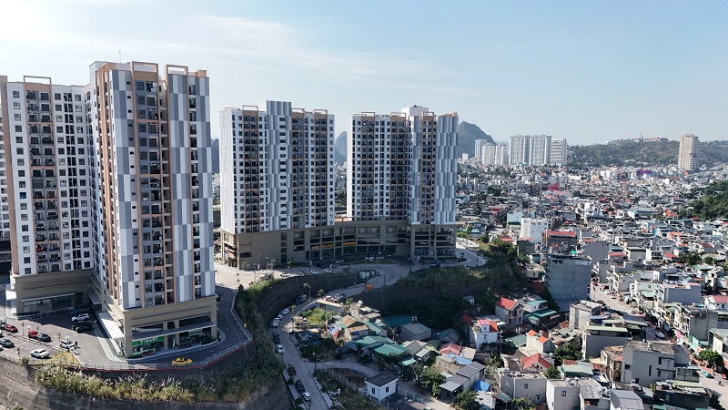 Dự &aacute;n nh&agrave; ở x&atilde; hội Khu d&acirc;n cư đồi ng&acirc;n h&agrave;ng. Ảnh Tiến Dũng