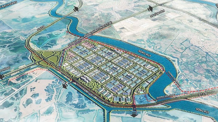 Phối cảnh Dự &aacute;n Khu c&ocirc;ng nghiệp VSIP Quảng Ninh.