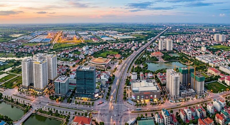 Một góc thành phố Bắc Ninh. Ảnh Cổng thông tin điện tử Bắc Ninh