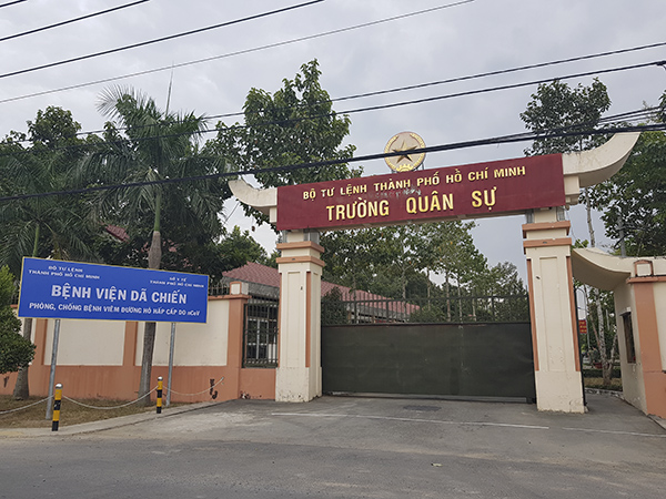 Bệnh viện dã chiến đặt tại huyện Củ Chi có quy mô hơn 300 giường bệnh (ảnh: Trọng Tín)