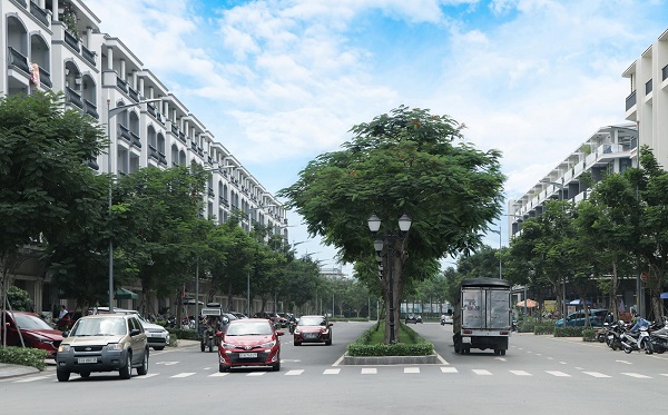 Cao độ thiết kế tại Van Phuc City là 3m, gần gấp đôi đỉnh triều cường lịch sử tại TP.HCM - Ảnh: ĐP