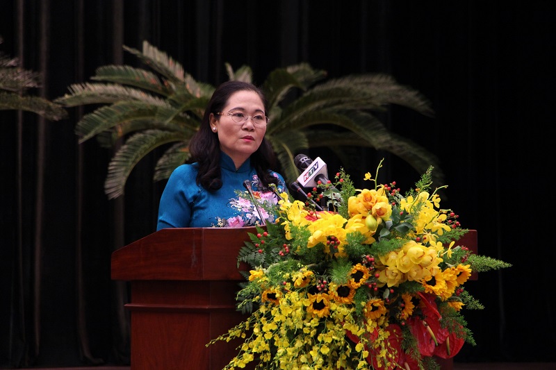 Bà Nguyễn Thị Lệ, Chủ tịch HĐND TP.HCM (ảnh: Trọng Tín)