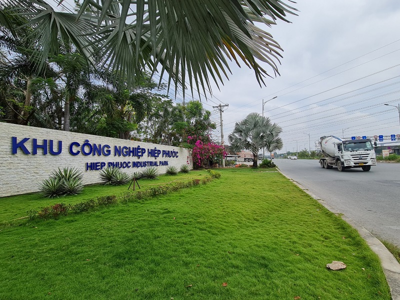 Khu công nghiệp Hiệp Phước (Nhà Bè) là khu công nghiệp đầu tiên được chọn thí điểm chuyển đổi sang mô hình khu công nghiệp sinh thái tại TP.HCM. Ảnh: Trọng Tín