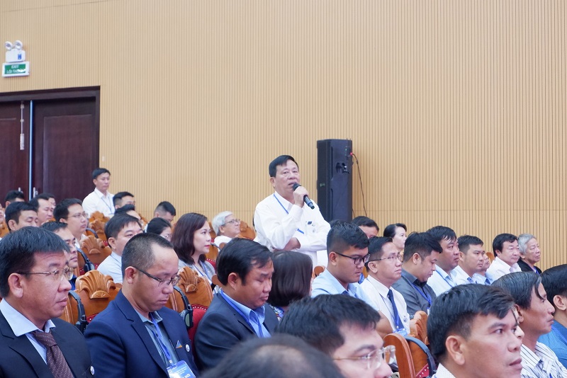 Đại diện nhà đầu tư phát biểu kiến nghị với UBND thị xã Hoài Nhơn