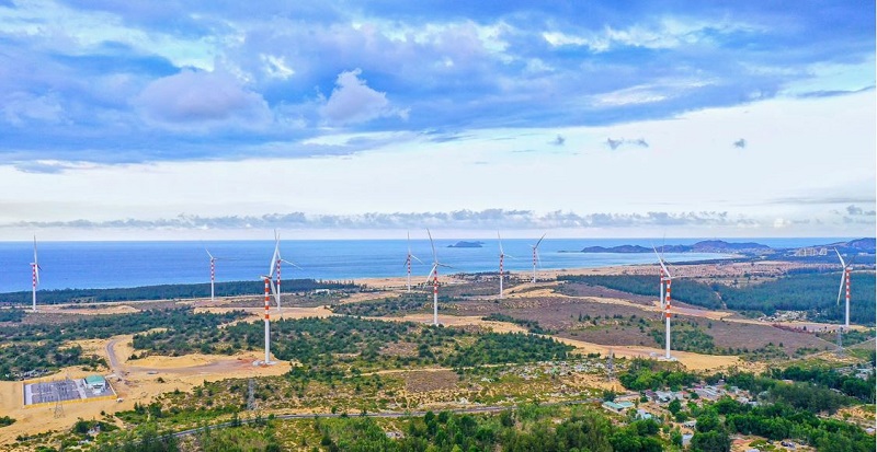 Nhà máy Điện gió Phương Mai 1. Nguồn: EVNCPC