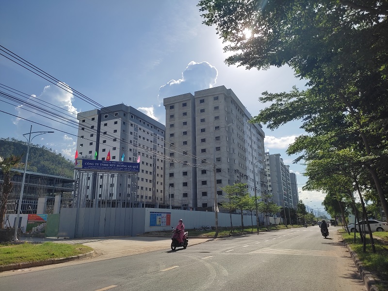 Dự án Khu chung cư nhà ở xã hội Khu công nghiệp Hòa Khánh hiện đang Đang triển khai xây dựng khối E3, E4, B2 (546 căn hộ)