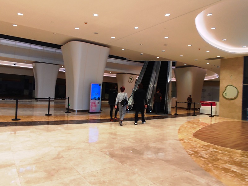 Tầng 1 của VV Mall không hoạt dộng. Trong ảnh: 1 tốp 4 khách 