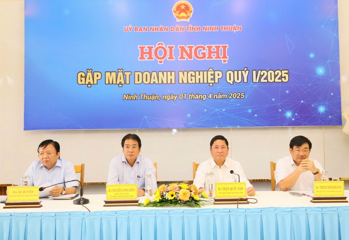 Hội nghị đối thoại doanh nghiệp là hoạt động được UBND tỉnh Ninh Thuận chú trọng tổ chức thường xuyên nhằm tháo gỡ khó khăn cho doanh nghiệp. Ảnh: Quỳnh Trang.