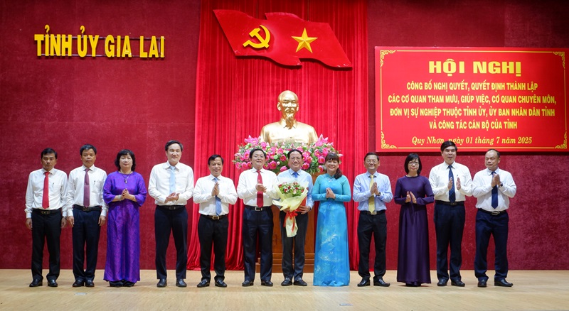 Đảng bộ UBND tỉnh Gia Lai nhận quyết định thành lập.