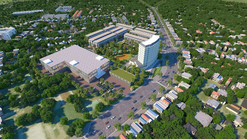 Phối cảnh Dự án Tổ hợp khách sạn và nhà phố thương mại FLC HillTop Gia Lai 