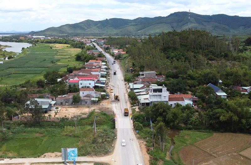 Một góc huyện Tây Sơn (Bình Định). Ảnh: N.O