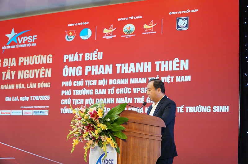 , ông Phan Thanh Thiên, Phó chủ tịch Hội doanh nhân trẻ Việt Nam, Phó trưởng Ban Tổ chức VPSF 2025