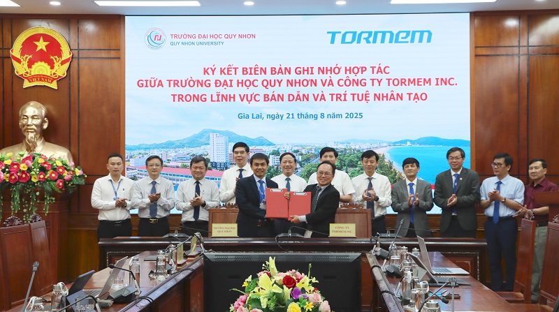 Công ty TORMEM INC ký kết hợp tác với Trường Đại học Quy Nhơn.