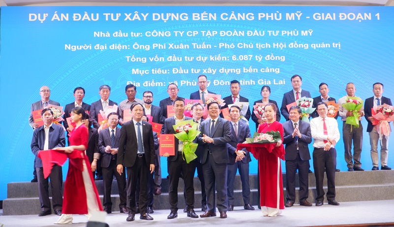 Công ty CP Tập đoàn Đầu tư Phù Mỹ, chủ đầu tư Dự án Đầu tư xây dựng Bến cảng Phù Mỹ