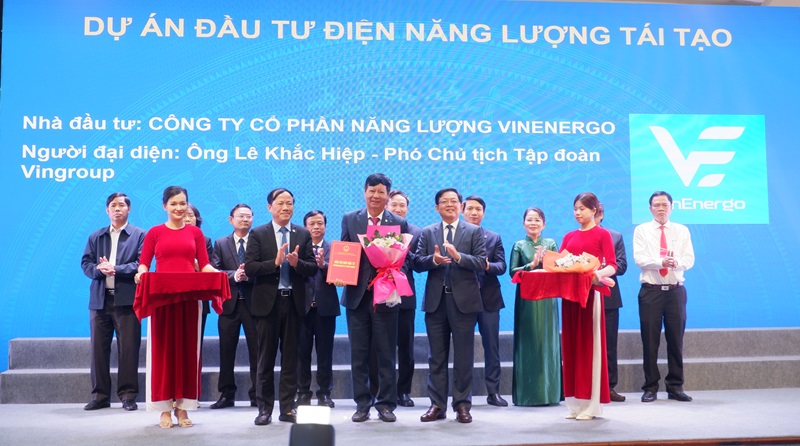 UBND tỉnh Gia Lai đã ký kết biên bản ghi nhớ hợp tác phát triển các Dự án năng lượng tái tạo trên địa bàn tỉnh cho Công ty cổ phần Năng lượng VinEnergo