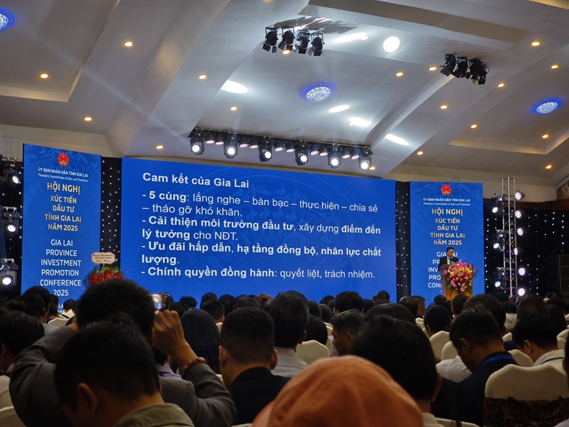 Phương châm 5 cùng được ông Phạm Anh Tuấn, Chủ tịch UBND tỉnh Gia Lai đề cập tại Hội nghị Xúc tiến đầu tư tỉnh Gia Lai năm 2025.