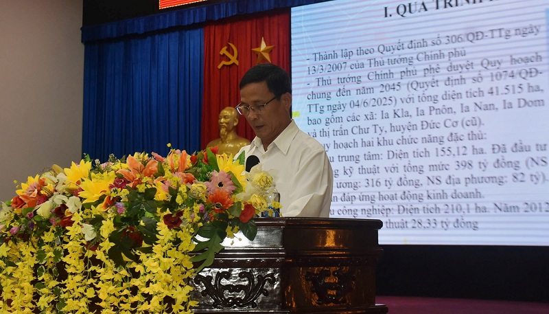 ông Nguyễn Như Trình, Phó trưởng Ban Quản lý Khu kinh tế tỉnh Gia Lai Tình hình thương mại, xuất nhập khẩu tại Cửa khẩu quốc tế Lệ Thanh  9 tháng năm 2025