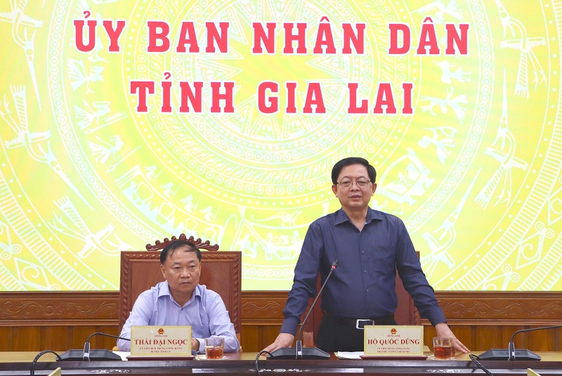 Phó thủ tướng Hồ Quốc Dũng đề nghị tỉnh Gia Lai tập trung khắc phục hư hỏng về hạ tầng, đảm bảo giao thông thông suốt; 