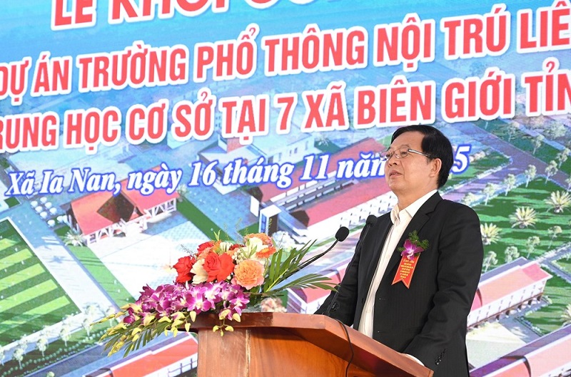 Phó thủ tướng Hồ Quốc Dũng Phó Thủ tướng đề nghị tỉnh Gia Lai chỉ đạo quyết liệt để Dự án thi công đúng tiến độ, đảm bảo chất lượng và an toàn