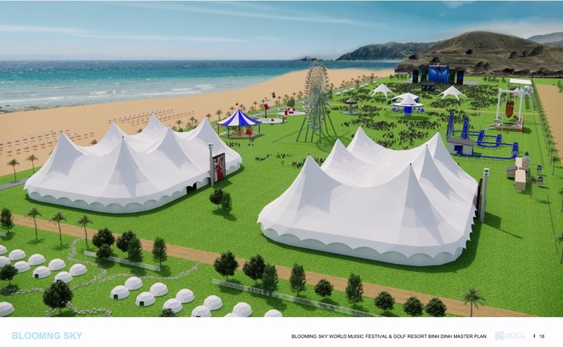 Một trong các hạng mục Dự án là Trung tâm đại nhạc hội thế giới, nơi tổ chức các sự kiện Đại nhạc hội âm nhạc quốc tế