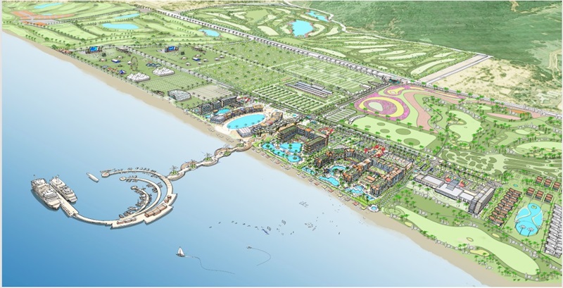 Phối cảnh tổng thể Dự án Dự án Khu văn hoá, thể dục thể thao, vui chơi, giải trí kết hợp thương mại, dịch vụ, du lịch 1