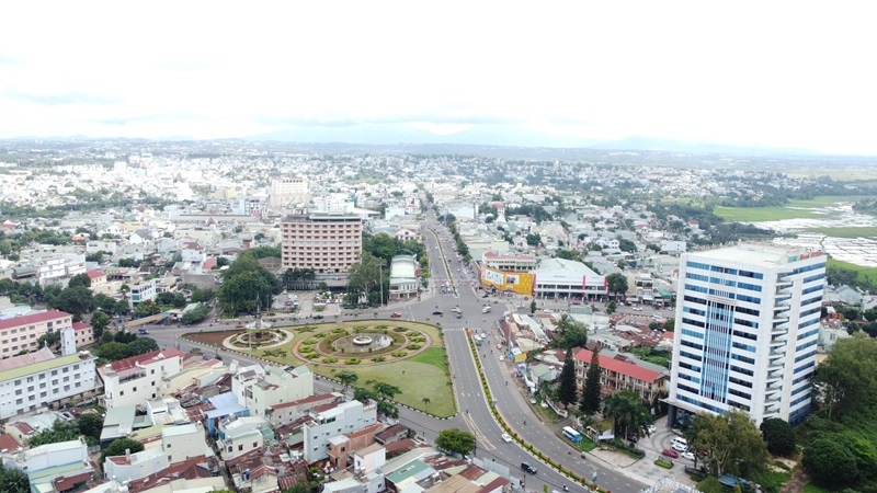 Một góc trung tâm khu vực phía Tây tỉnh Gia Lai.