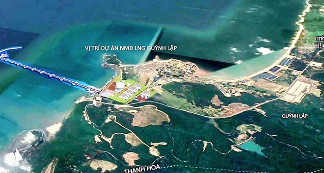 Vị tr&iacute; thực hiện Dự &aacute;n Nh&agrave; m&aacute;y nhiệt điện LNG Quỳnh Lập.