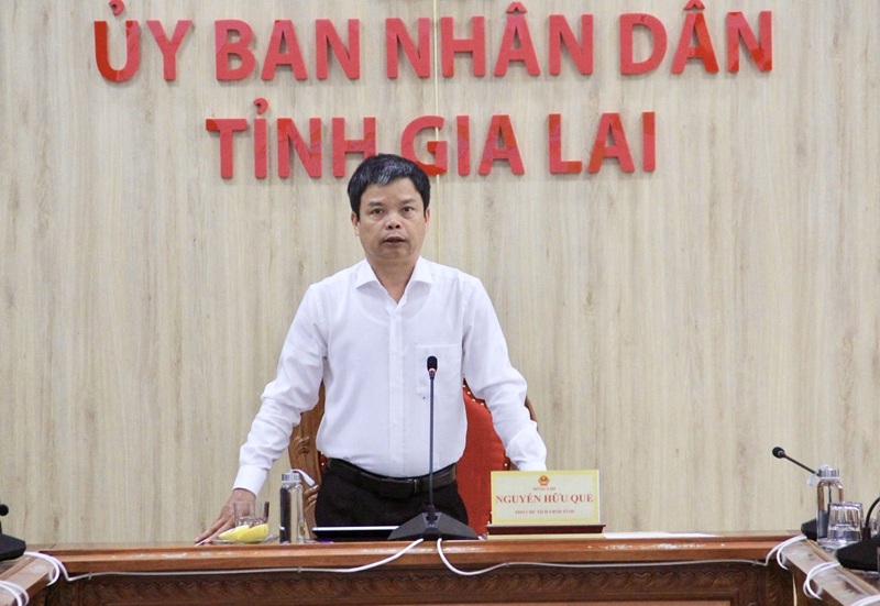 &Ocirc;ng Nguyễn Hữu Quế, Ph&oacute; chủ tịch UBND tỉnh Gia Lai hoan ngh&ecirc;nh sự quan t&acirc;m của C&ocirc;ng ty TNHH Thương mại Dược phẩm Đ&ocirc;ng &Aacute; đối với c&aacute;c định hướng ph&aacute;t triển n&ocirc;ng nghiệp c&ocirc;ng nghệ cao v&agrave; c&aacute;c Dự &aacute;n kết hợp giữa n&ocirc;ng nghiệp với du lịch tại tỉnh Gia Lai