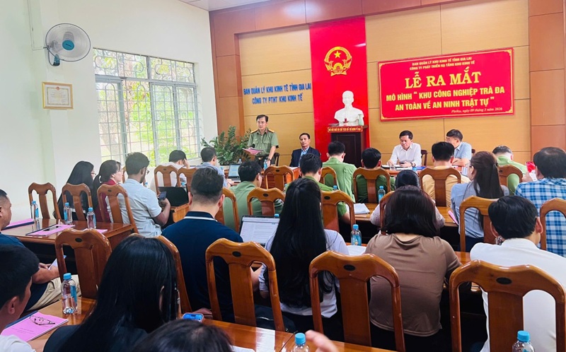  M&ocirc; h&igrave;nh &ldquo;Khu C&ocirc;ng nghiệp Tr&agrave; Đa an to&agrave;n về ANTT&rdquo; với sự tham gia của hơn 40 doanh nghiệp nhằm x&acirc;y dựng KCN Tr&agrave; Đa th&agrave;nh khu c&ocirc;ng nghiệp an to&agrave;n về ANTT