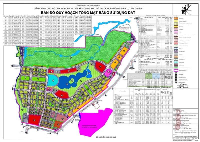 Bản đồ quy hoạch Khu đ&ocirc; thị CK54.