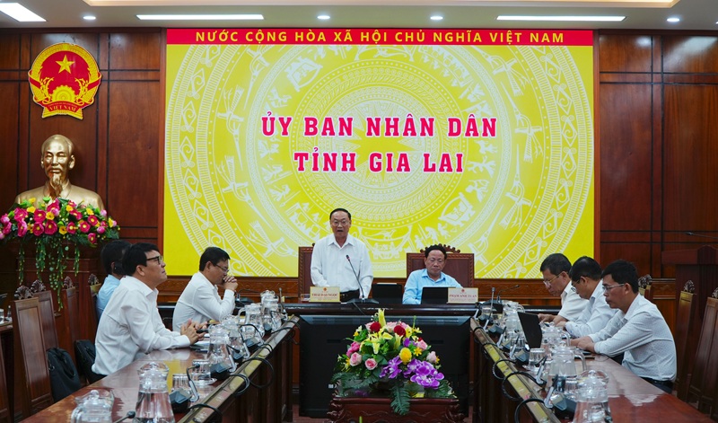Bí thư Tỉnh ủy Gia Lai Thái Đại Ngọc địa phương cam kết sẽ đảm bảo cân đối vốn hằng năm thực hiện tốt công tác giải phóng mặt bằng