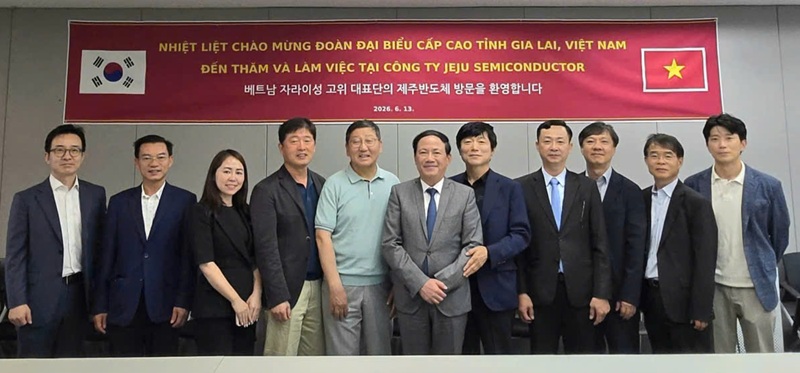 Tỉnh Gia Lai mong muốn hợp tác với cơ hội hợp tác trong lĩnh vực bán dẫn, điện tử, trung tâm dữ liệu, trí tuệ nhân tạo, đào tạo nguồn nhân lực và phát triển hạ tầng số.