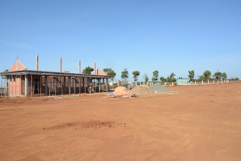 Dự án đầu tiên thi công, xây dựng tại Khu công nghiệp Nam Pleiku. Ảnh: KCN Nam Pleiku.