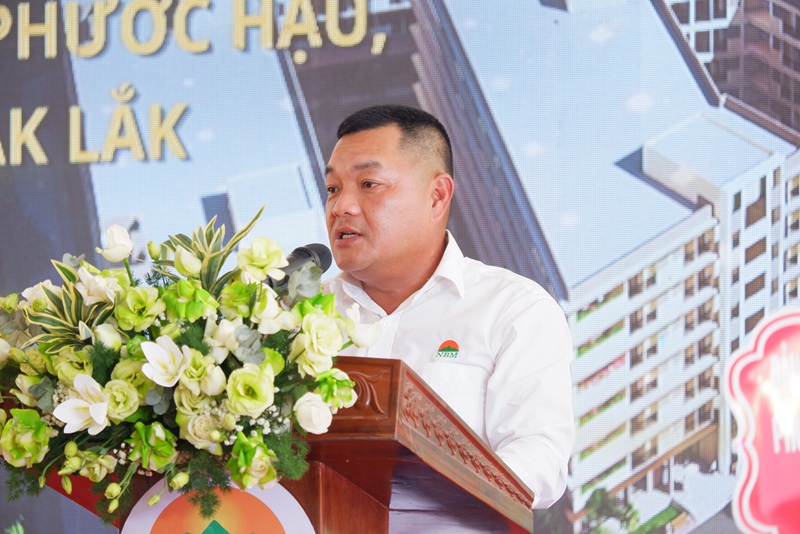 &ocirc;ng Hồ Minh Hiếu, Chủ tịch HĐQT C&ocirc;ng ty cổ phần Tập đo&agrave;n Đầu tư Nắng Ban Mai cam kết tập trung mọi nguồn lực thi c&ocirc;ng, sớm đưa Dự &aacute;n đi v&agrave;o hoạt động.