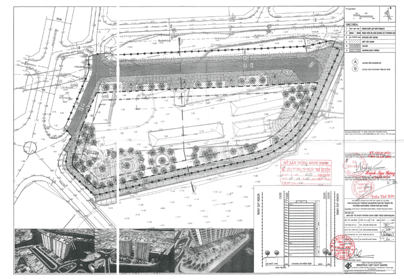 Quy hoạch chi tiết tỷ lệ 1/500 Dự án Dự án Khu chung cư thương mại đường Nguyễn Trọng Trì.