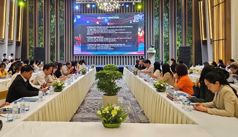 Quang cảng buổi họp báo Ngày Lữ hành Việt Nam lần thứ 2 năm 2026