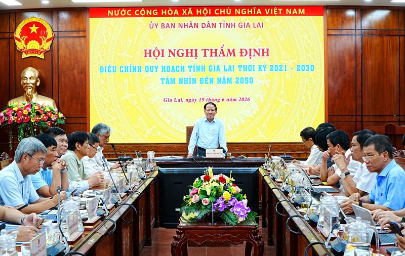 Ngày 19/6, Hội đồng thẩm định thông qua hồ sơ điều chỉnh Quy hoạch tỉnh Gia Lai thời kỳ 2021 - 2030, tầm nhìn đến năm 2050.