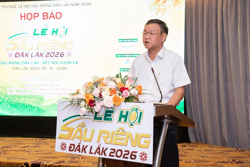 Ông Đào Mỹ - Phó Chủ tịch UBND tỉnh Đắk Lắk phát biểu tại buổi họp báo.