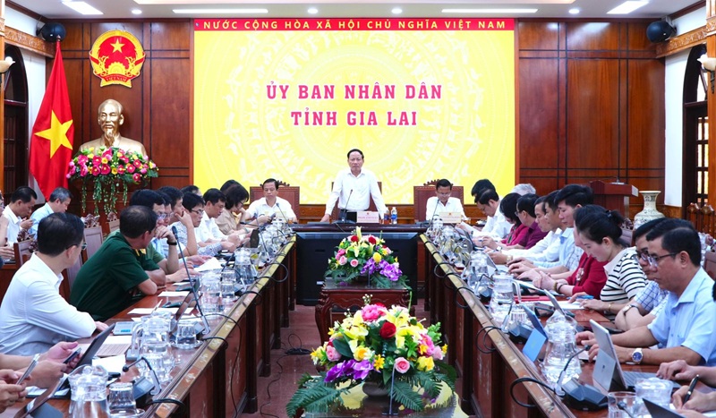 UBND tỉnh Gia Lai tổ chức hội nghị đánh giá tình hình kinh tế - xã hội
