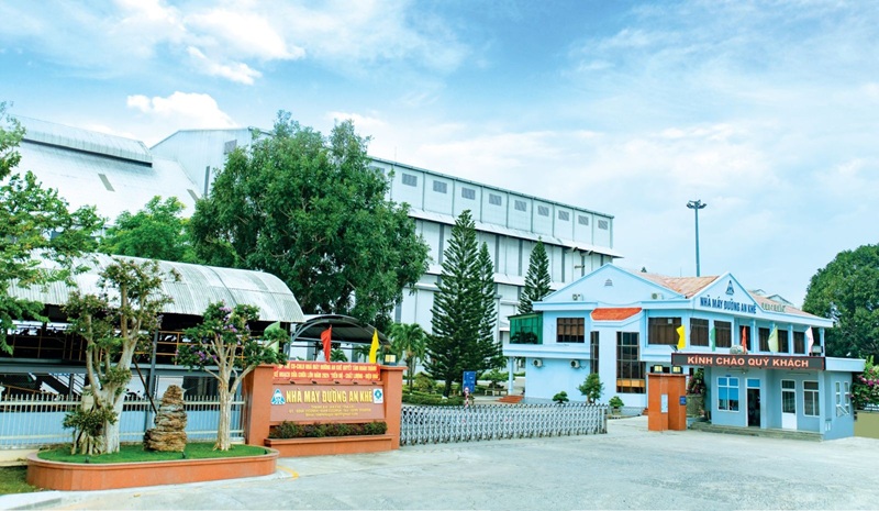 Nh&agrave; m&aacute;y đường An Kh&ecirc; tai phường An Kh&ecirc;, tỉnh Gia Lai của C&ocirc;ng ty cổ phần Đường Quảng Ng&atilde;i. Nguồn: QNS.