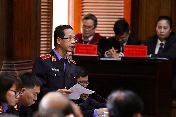 Đại diện Viện kiểm sát nhân dân TP.HCM tại phiên xét xử ngày 14/12