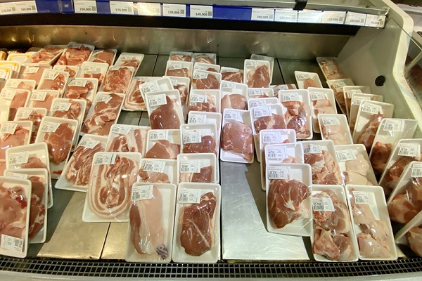 Giá thịt heo tại siêu thị này ở mức bình ổn