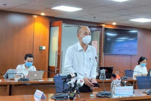 Ông Nguyễn Nguyên Phương, Phó giám đốc Sở Công Thương TP.HCM, cung cấp thông tin tại buổi họp báo.
