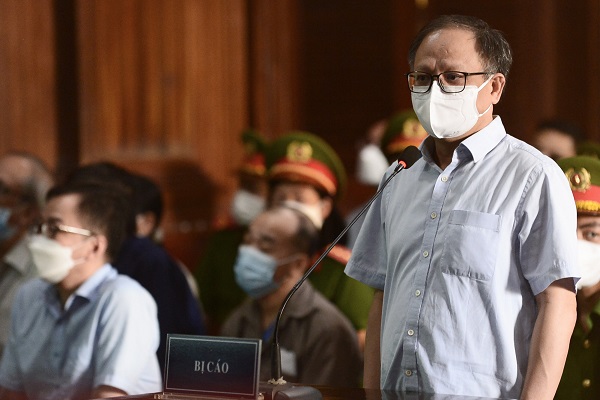 Bị cáo Tất Thành Cang, cựu Phó bí thư Thành ủy TP.HCM tại tòa