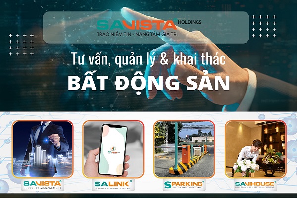 SAVISTA Holdings bao gồm 4 công ty thành viên gồm: SAVISTA Property Management (quản lý vận hành bất động sản), Salink Việt Nam (giải pháp công nghệ quản lý vận hành bất động sản), Savihouse (quản lý và khai thác căn hộ dịch vụ), S.Parking (giải pháp công nghệ đỗ xe thông minh).